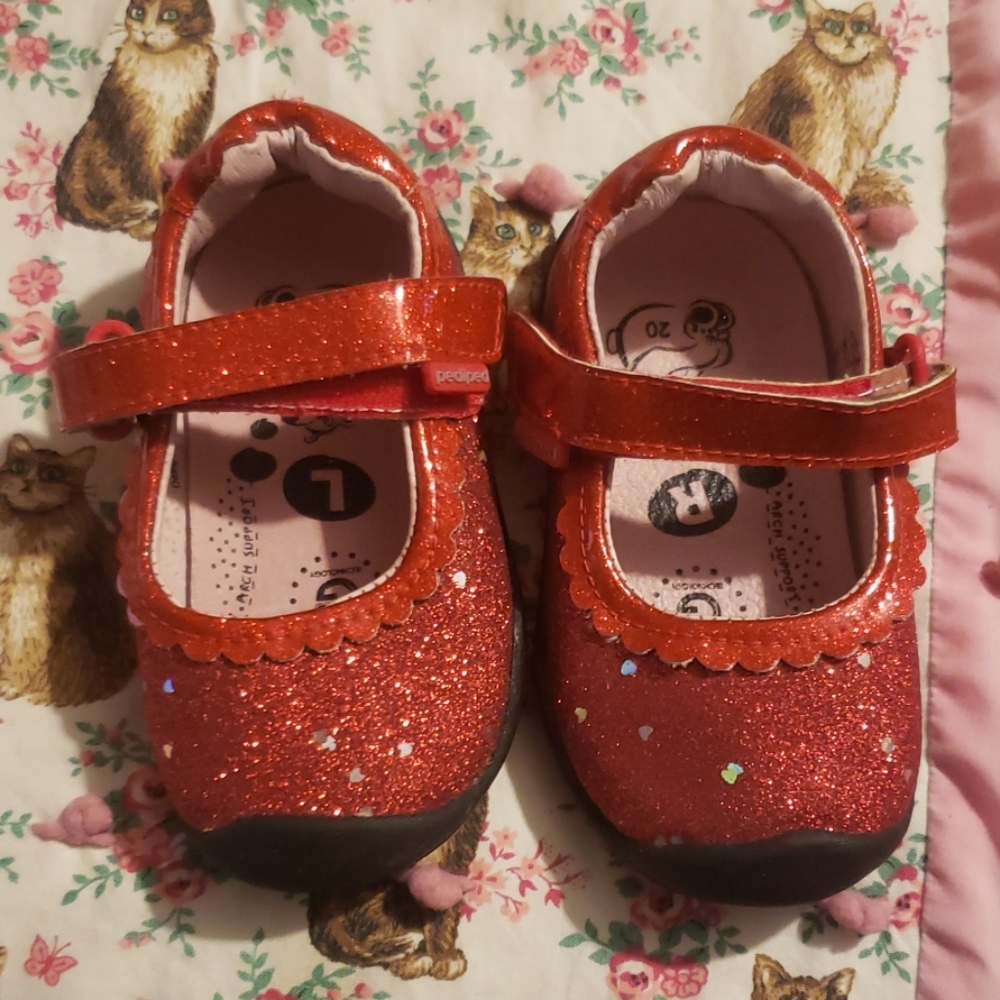 Red Glitter Shoes